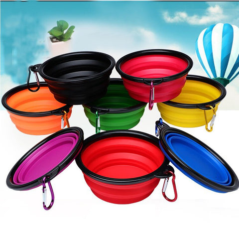 Foldable animal food bowl