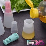 Silicone Oil Bottle with brush