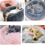 Big pet donut bed