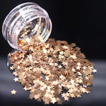 Glitter star sequins